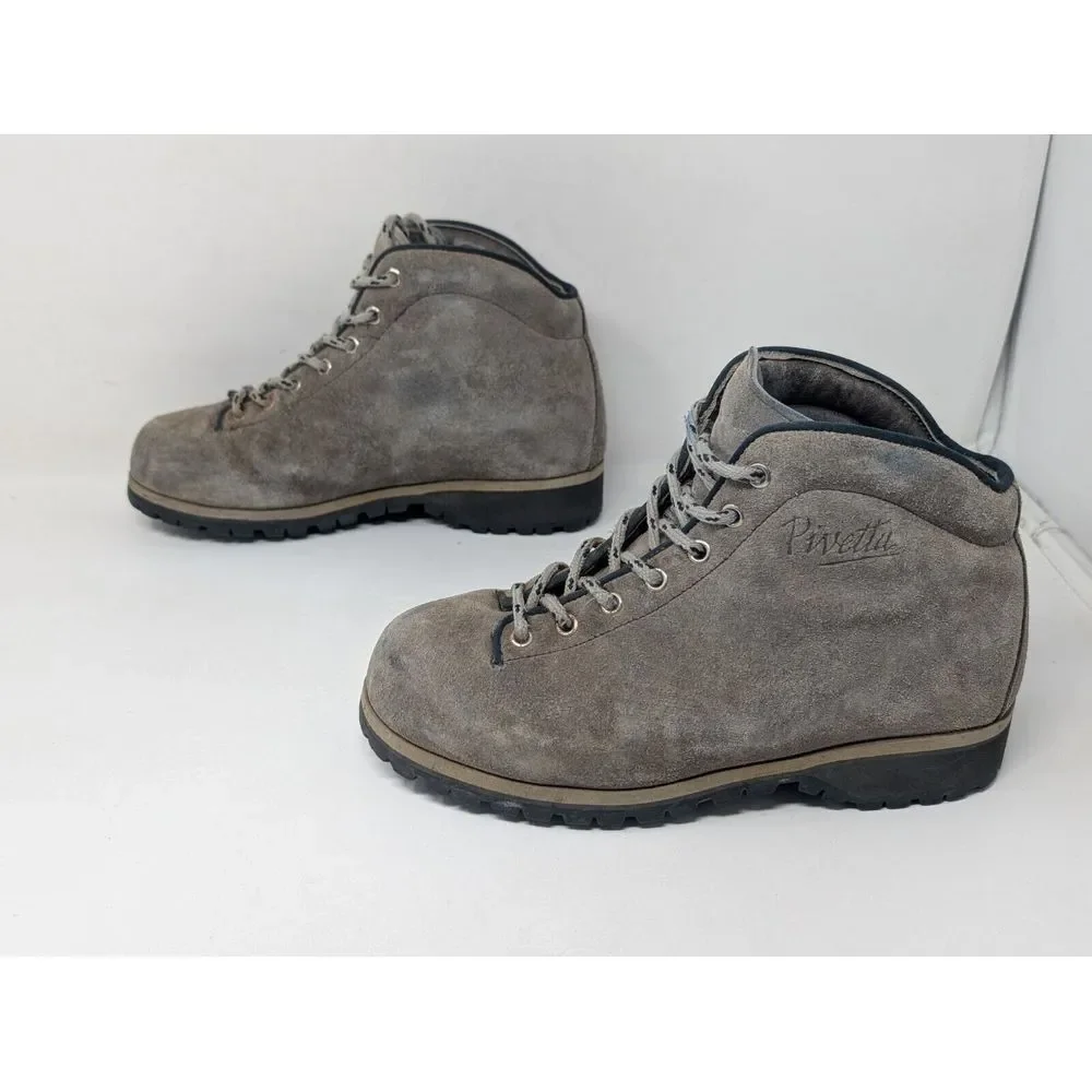 Vintage  Pivetta DMC‎ Suede Leather Hiking Boots Men's Size 6.5 M Italian Italy